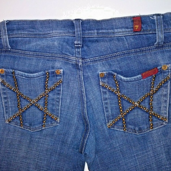 7 FOR ALL MANKIND Bootcut Dojo jeans embellished - Picture 5 of 11